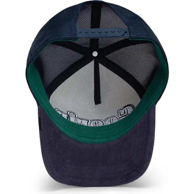 petten-gebogen-marineblauw-snapback-flavor-wordmark-french-terry-the-farm-van-goorin-bros