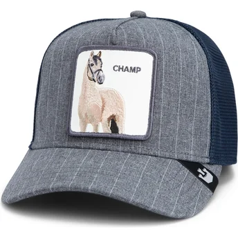 Petten gebogen marineblauw snapback The Farm van Goorin Bros.