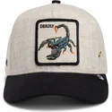 petten-gebogen-beige-snapback-escorpion-deadly-lethal-linen-rugged-comfort-the-farm-the-farm-van-goorin-bros