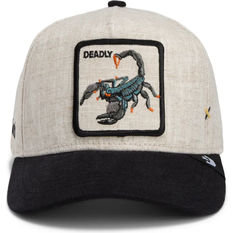 petten-gebogen-beige-snapback-deadly-lethal-linen-rugged-comfort-the-farm-van-goorin-bros petten-gebogen-beige-snapback-deadly-lethal-linen-rugged-comfort-the-farm-van-goorin-bros