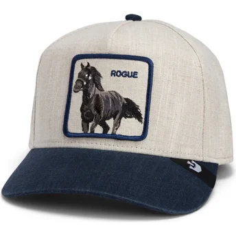 Cap gebogen beige snapback The Farm van Goorin Bros.
