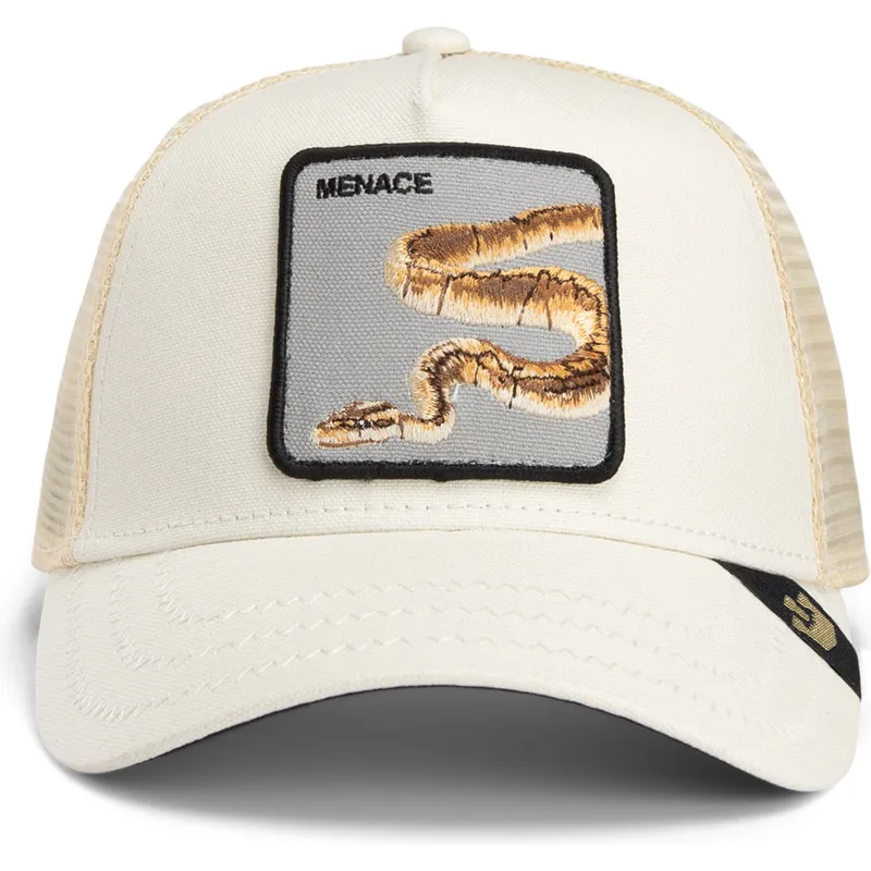 trucker-keps-beige-orm-menace-deadly-companion-core-canvas-the-farm-fran-goorin-bros