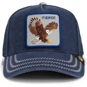 petten-gebogen-marineblauw-snapback-aguila-fierce-bird-of-prey-core-canvas-the-farm-the-farm-van-goorin-bros