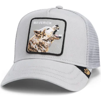 Gorra trucker gris lobo Maverick Howling In Harmony Core Canvas The Farm de Goorin Bros.