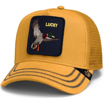 Gorra trucker amarilla pato Lucky Gotta Be Quicker Core Canvas The Farm de Goorin Bros.