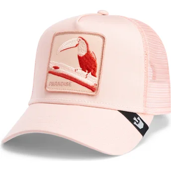 Gorra trucker rosa tucán Paradise Toucan Mirage Chroma Wave The Farm de Goorin Bros.