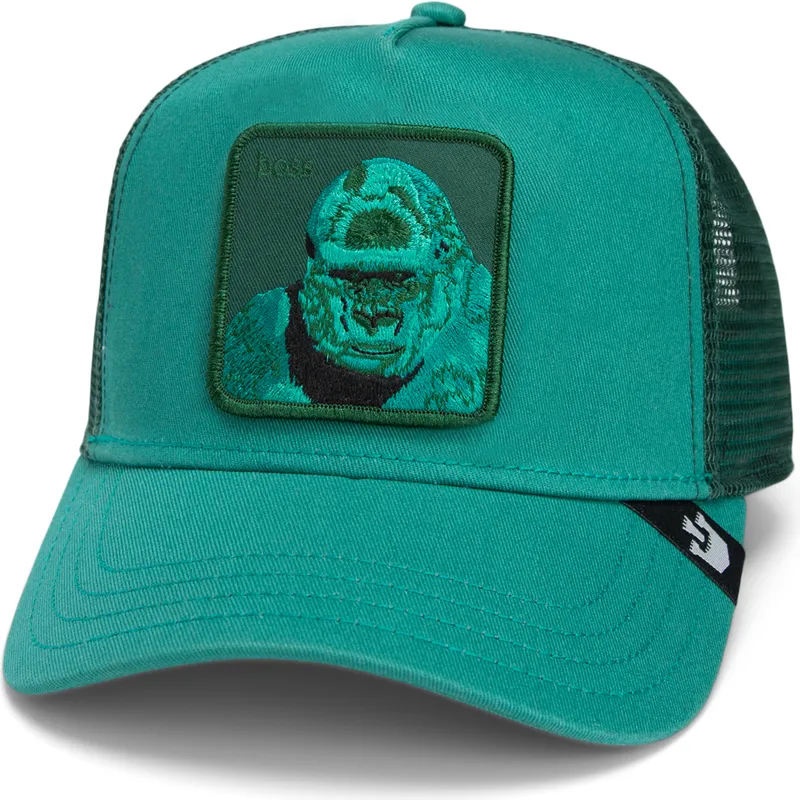 petten-gebogen-groen-snapback-boss-mirage-chroma-wave-the-farm-van-goorin-bros
