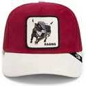petten-gebogen-rood-snapback-toro-the-suede-bull-global-core-micro-suede-the-farm-the-farm-van-goorin-bros