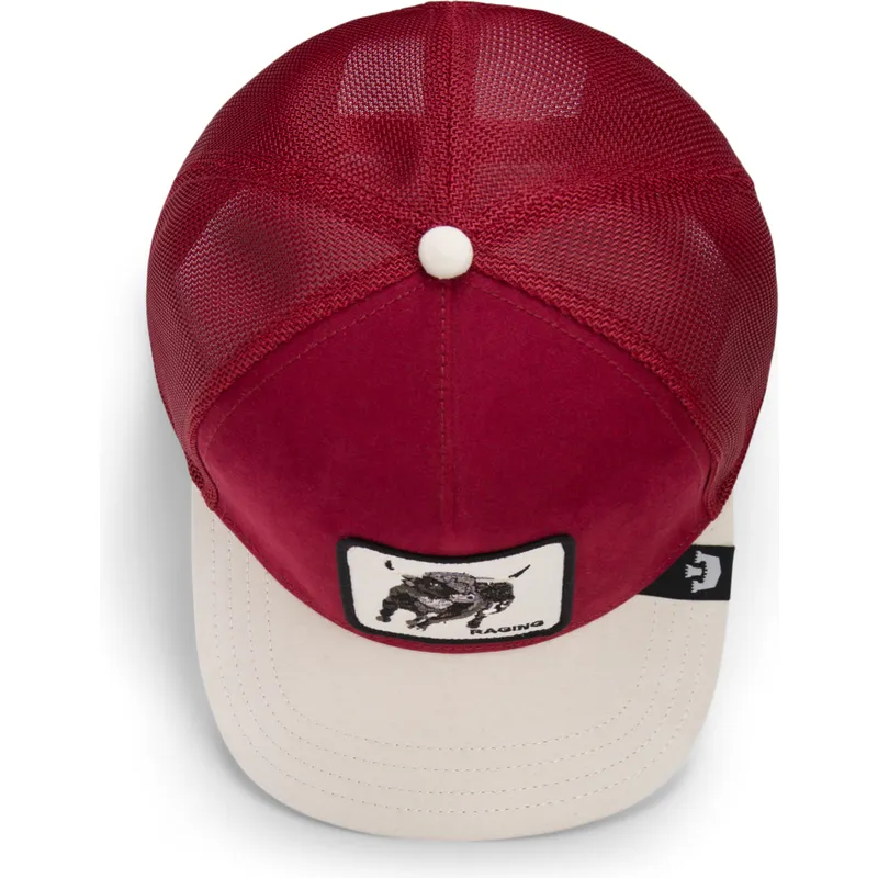 petten-gebogen-rood-snapback-the-suede-bull-global-core-micro-suede-the-farm-van-goorin-bros