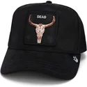 sort-trucker-kasket-okse-dead-the-suede-skull-global-core-micro-suede-the-farm-fra-goorin-bros