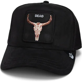 Goorin Bros. Ox Dead The Suede Skull Global Core Micro Suede The Farm Black Trucker Hat