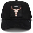svart-truckerkeps-dead-the-suede-skull-global-core-micro-suede-the-farm-av-goorin-bros