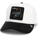 goorin-bros-the-farm-global-core-micro-suede-deadly-the-suede-scorpion-skorpion-beige-und-schwarze-trucker-kappe