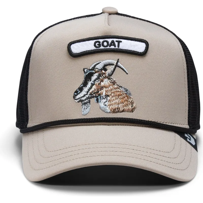 beige-og-sort-trucker-kasket-med-ged-gb2-goat-the-rocker-the-farm-fra-goorin-bros