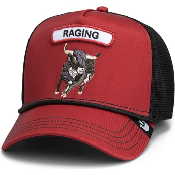 Petten gebogen rood snapback The Farm van Goorin Bros.