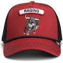 trucker-kasket-rod-og-sort-tyr-gb2-raging-bull-the-rocker-the-farm-fra-goorin-bros