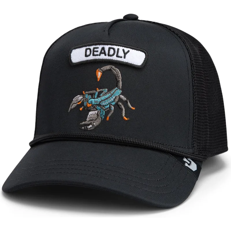 trucker-kasket-sort-skorpion-gb2-deadly-scorp-the-rocker-the-farm-fra-goorin-bros