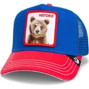 gorra-trucker-azul-y-roja-oso-the-historic-bear-fab-farm-de-goorin-bros
