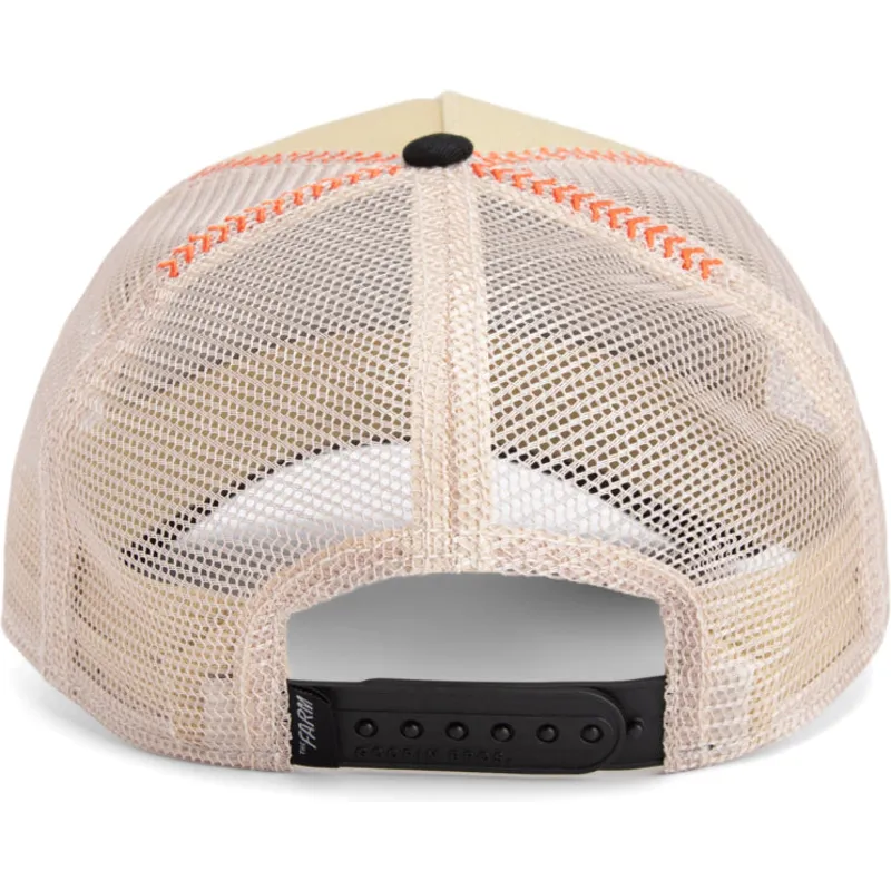 cappellino-trucker-beige-e-nero-foca-the-slick-seal-fab-farm-di-goorin-bros