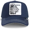 petten-gebogen-marineblauw-snapback-the-empire-lion-fab-farm-the-farm-van-goorin-bros