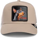 beige-trucker-kasket-med-dobermann-hund-the-doberman-core-combo-the-farm-fra-goorin-bros