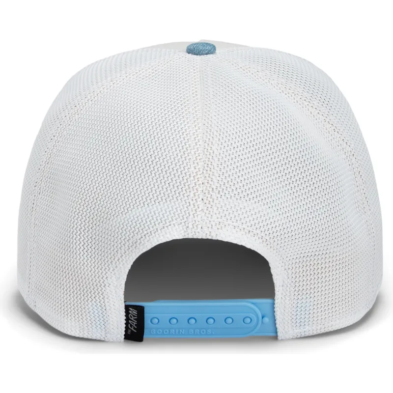 trucker-cap-weiss-und-blau-hahn-cock-rooster-fan-institution-ball-club-global-core-denim-the-farm-von-goorin-bros