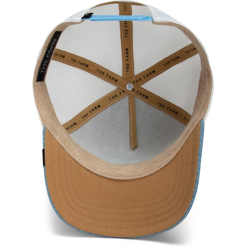 truckerkeps-vit-och-bla-tupp-cock-rooster-fan-institution-ball-club-global-core-denim-the-farm-fran-goorin-bros