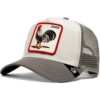 Gorra trucker gris gallo The Cock Global Core The Farm de Goorin Bros.