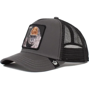 Goorin Bros. Gorilla Ape Bay Bay Primal Global Core The Farm Grey Trucker Hat