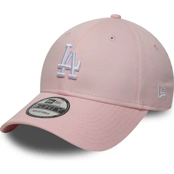 Gorra curva rosa ajustable 9FORTY Colour Pack de Los Angeles Dodgers MLB de New Era