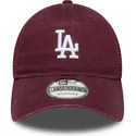bordowa-czapka-truckerka-9twenty-colour-pack-los-angeles-dodgers-mlb-od-new-era