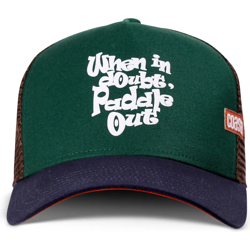 gron-og-marinebla-trucker-kasket-when-in-doubt-paddle-out-hft-fra-coastal