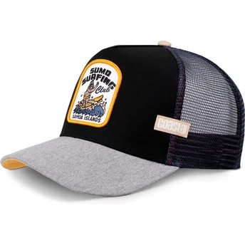 Petten gebogen zwart snapback Sumo Surfing Samoa Islands HFT van Coastal
