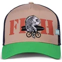 casquette-trucker-beige-et-verte-fish-hft-coastal
