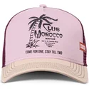 berretto-trucker-rosa-e-beige-club-morocco-hft-di-coastal