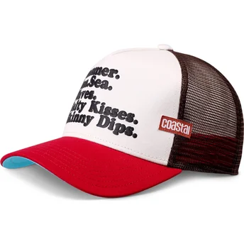 Petten gebogen meerkleurig snapback Summer Sun Sea Waves Salty Kisses Skinny Dips HFT van Coastal