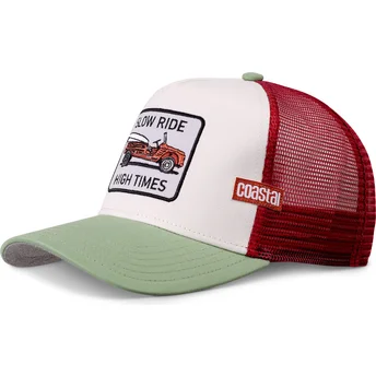 Coastal Slow Ride High Times HFT Beige, Red and Green Trucker Hat