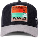 petten-gebogen-zwart-snapback-no-bad-days-hft-van-coastal