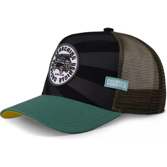 Coastal Nijima Island HFT Black and Green Trucker Hat