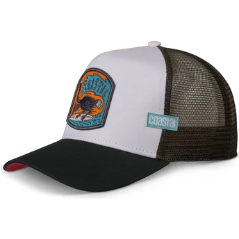 Gorra trucker blanca y negra Surf Ostrich HFT de Coastal