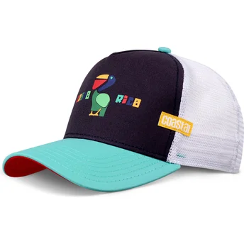 Casquette trucker bleue marine et blanche Costa Rica HFT Coastal