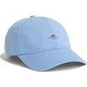 cappello-curvo-blu-regolabile-shield-cotton-twill-capri-blue-di-gant