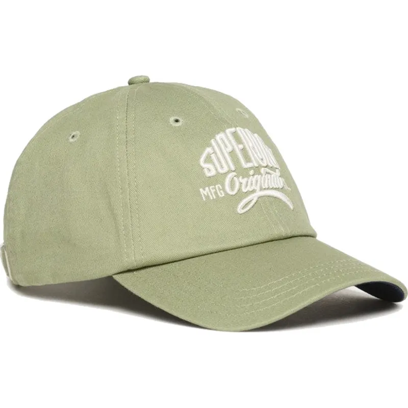 petten-gebogen-groen-verstelbaar-graphic-seagrass-green-van-superdry