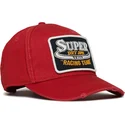 superdry-graphic-red-verstellbare-rote-kappe-mit-gebogenem-schirm