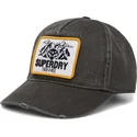 cappello-curvo-verde-scuro-regolabile-graphic-dark-green-di-superdry