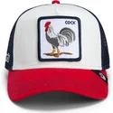 goorin-bros-cock-team-rooster-original-recipe-team-pride-the-farm-hvid-marinebla-og-rod-trucker-kasket