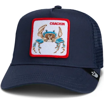 Petten gebogen marineblauw snapback Goorin Bros. Crackin Team Crab Original Recipe Team Pride The Farm Navy Blue Hat The Farm van Goorin Bros.