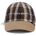 goorin-bros-buet-skaerm-sporg-din-mor-papa-kasket-madras-the-farm-brun-snapback-kasket