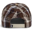 goorin-bros-buet-skaerm-sporg-din-mor-papa-kasket-madras-the-farm-brun-snapback-kasket