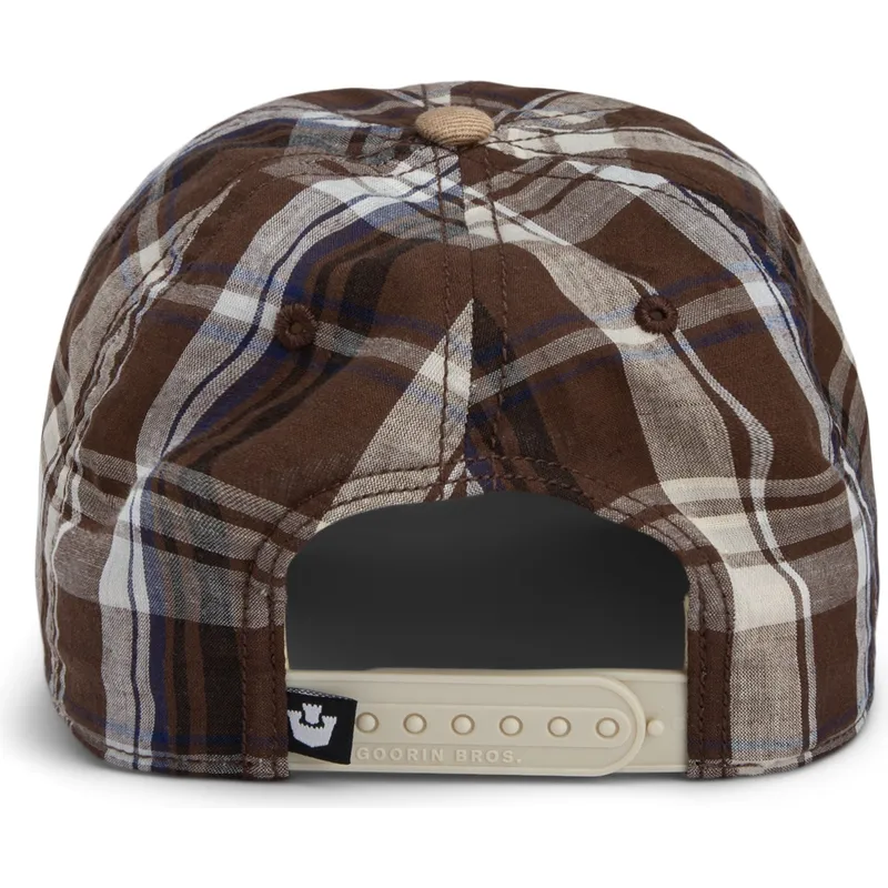 goorin-bros-bojet-skygge-sporg-din-mor-papa-kasket-madras-garden-brun-snapback-kasket